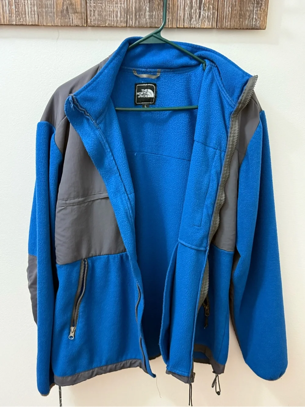 Vintage The North Face Blue & Gray Fleece Jacket